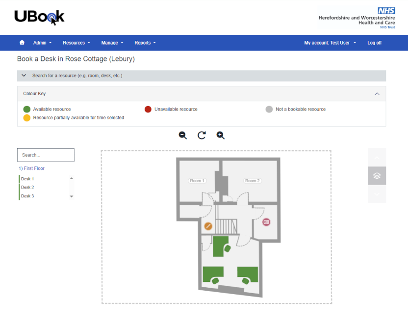 UBook system homepage